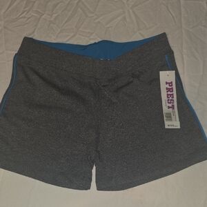 Women's Performance Shorts in Charcoal and Cobalt